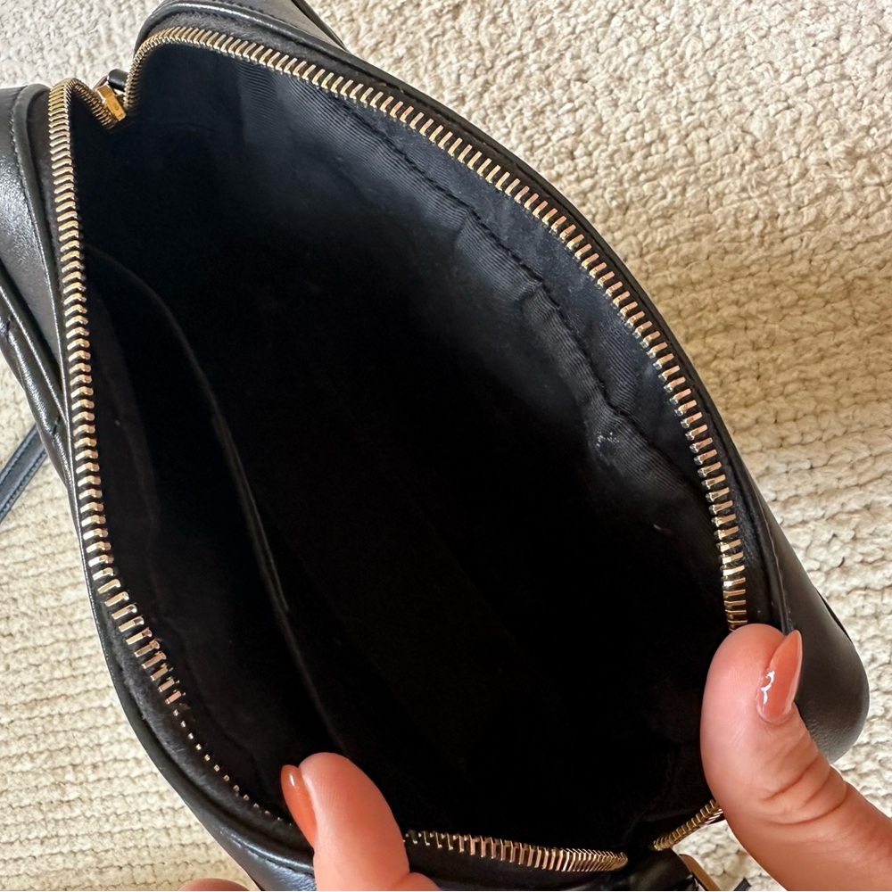 Yves Saint Laurent Black Quilted Lou Camera Crossbody with Gold Accents - Picture 4 of 6